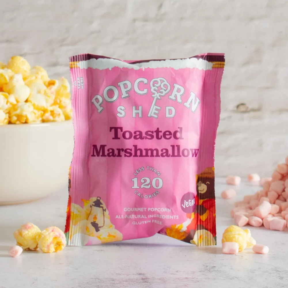 Toasted Marshmallow popcorn shed Christmas movie night hamper