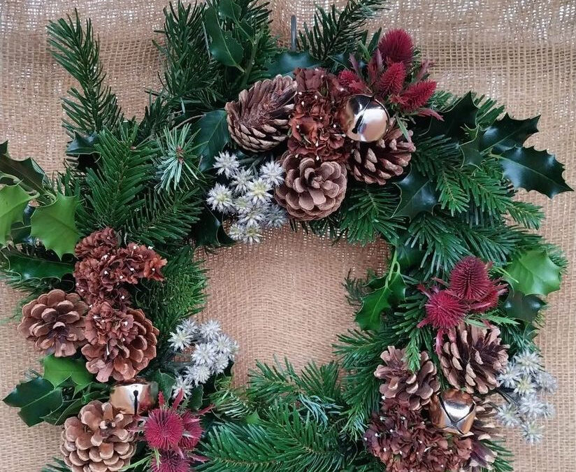 Chris Walker Wreath Making - example of wreath made by Chris Walker Plants